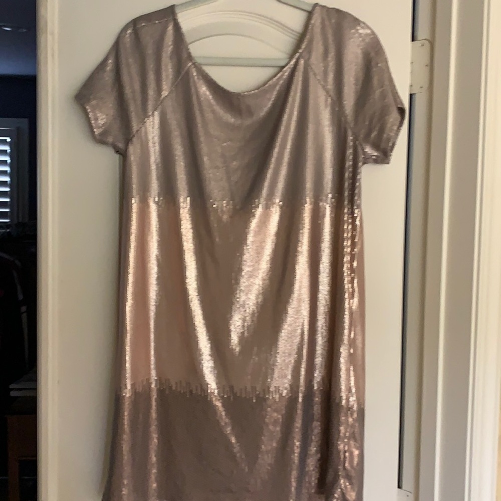 Free People Gold Sequin Dress